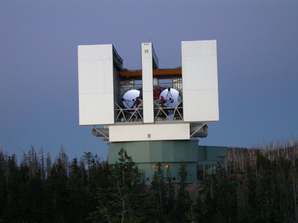 The L.U.C.I.F.E.R Telescope at the Mount Graham International Observatory.